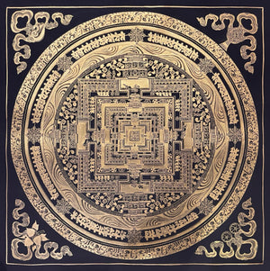 Kalachakra Mandala Thangka – 55×55 cm, Classic Grade · MH-2521