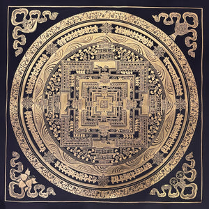 時輪金剛壇城唐卡 – 55×55 cm · 經典 · MH-2521
