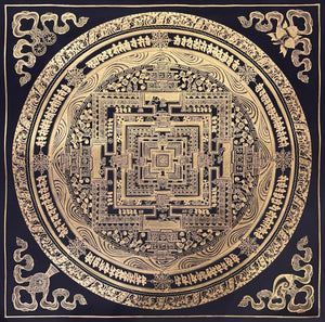 Kalachakra Mandala Thangka – 55×55 cm, Classic Grade · MH-2524