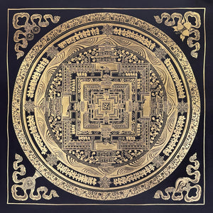Kalachakra Mandala Thangka – 55×55 cm, Classic Grade · MH-2530
