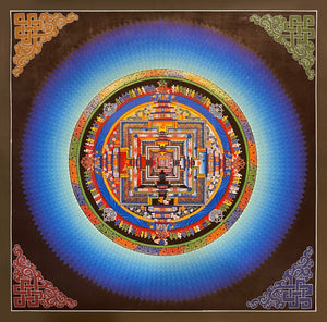 Kalachakra Mandala Thangka – 45×45 cm, Fine Grade · MH-2604