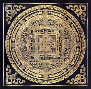 Kalachakra Mandala Thangka – 55×55 cm, Classic Grade · MH-2622