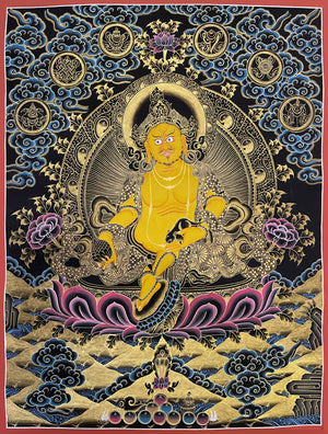 Jambhala Thangka – 52×67 cm, Fine Grade · MH-2633