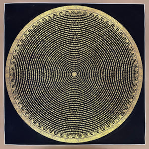 咒轮坛城唐卡 – 107×107 cm · 经典 · MH-2636