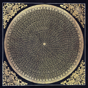 咒輪壇城唐卡 – 107×107 cm · 經典 · MH-2640