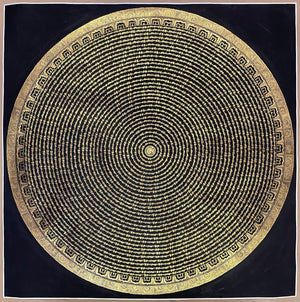 Mantra Mandala Thangka – 107×107 cm, Classic Grade · MH-2641