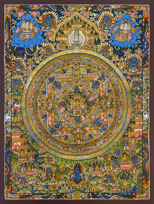 Buddha Mandala Thangka – 63×83 cm, Fine Grade