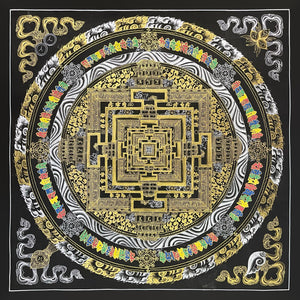 Kalachakra Mandala Thangka – 56×56 cm, Fine Grade · MH-2654