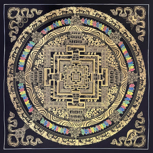 Kalachakra Mandala Thangka – 56×56 cm, Fine Grade · MH-2663