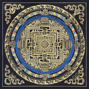 Kalachakra Mandala Thangka – 56×56 cm, Fine Grade · MH-2664