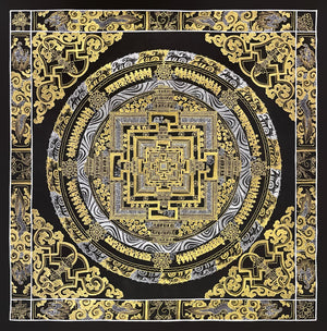 Kalachakra Mandala Thangka – 56×56 cm, Fine Grade · MH-2679