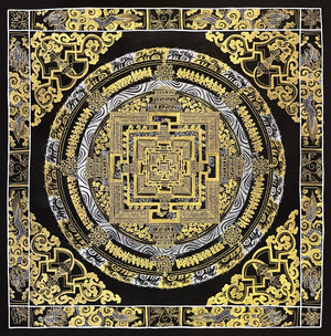 Kalachakra Mandala Thangka – 56×56 cm, Fine Grade · MH-2680