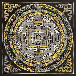 Kalachakra Mandala Thangka – 56×56 cm, Fine Grade · MH-2684