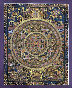 Buddha Mandala Thangka – 44×55 cm, Master Grade