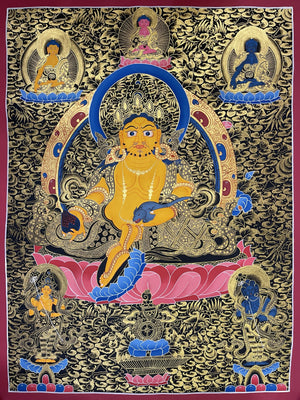 Jambhala Thangka – 53×69 cm, Fine Grade