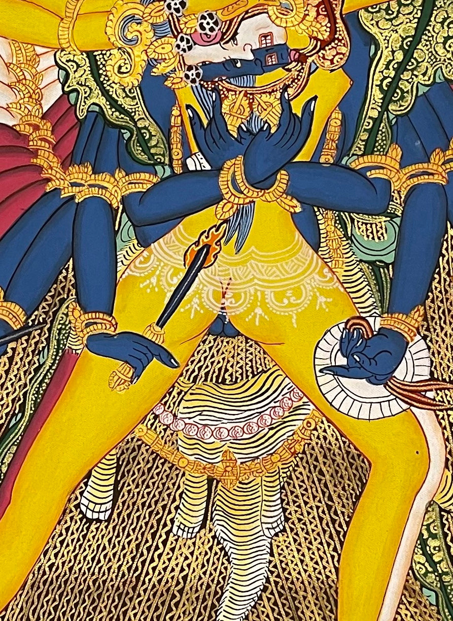 Kalachakra thangka, detail: centre