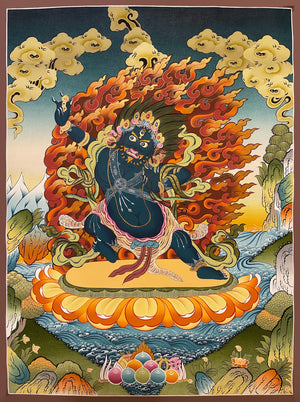 Vajrapani Thangka – 57×74 cm, Fine Grade