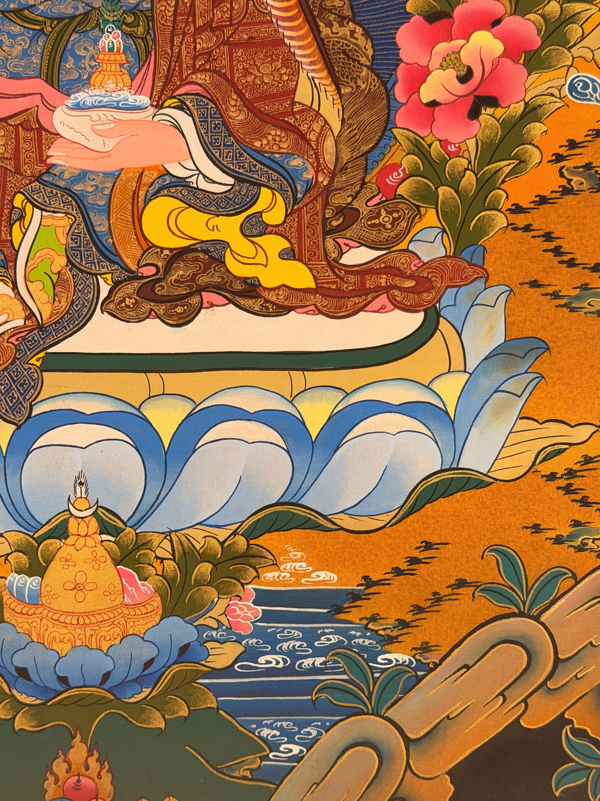 Padmasambhava thangka, close-up photo 2 of 5