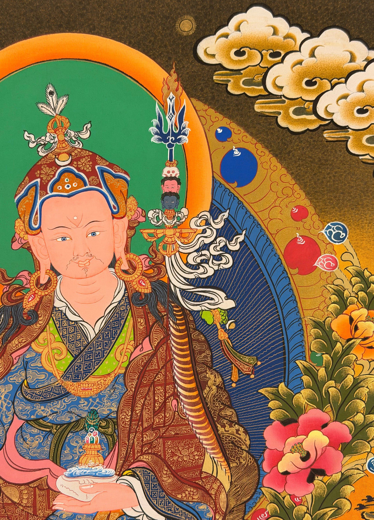 Padmasambhava thangka, close-up photo 4 of 5