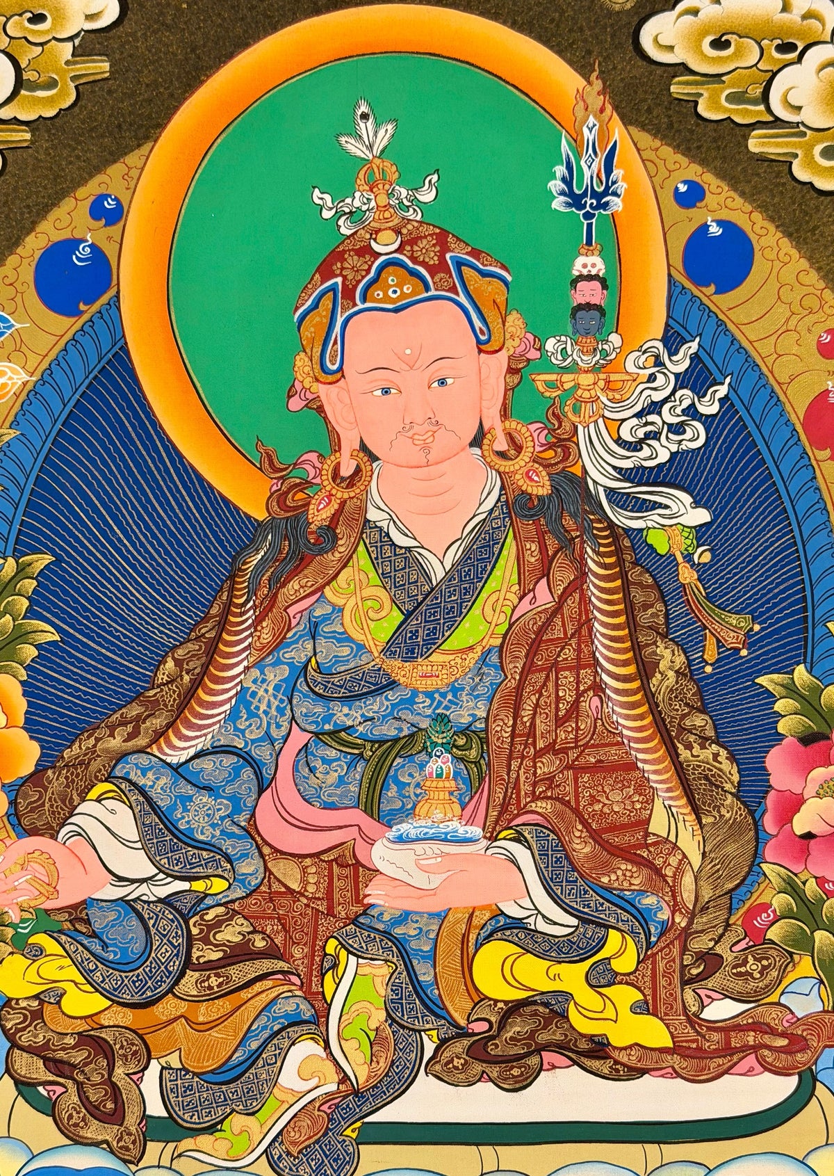Padmasambhava thangka, close-up photo 5 of 5