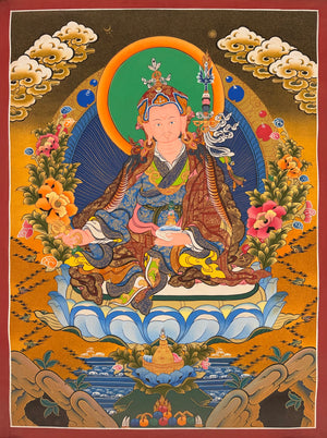 Padmasambhava Thangka – 56×76 cm, Fine Grade