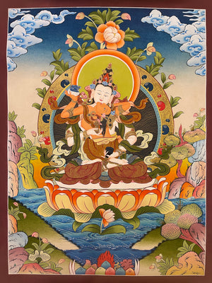 金剛薩埵（雙身）唐卡 – 56×73 cm · 經典