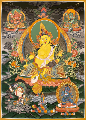 Jambhala Thangka – 60×83 cm, Fine Grade