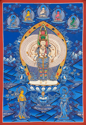 Lokeshwor Thangka – 50×69 cm, Fine Grade