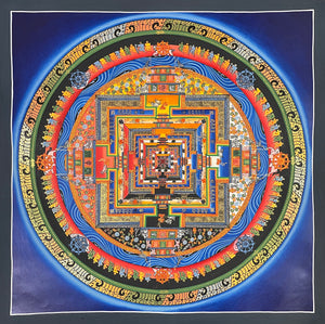 Kalachakra Mandala Thangka – 55×55 cm, Master Grade · MH-3888
