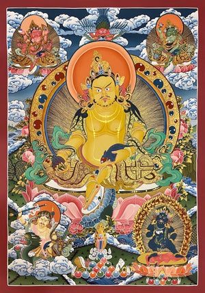 财神唐卡 – 72×100 cm · 精品