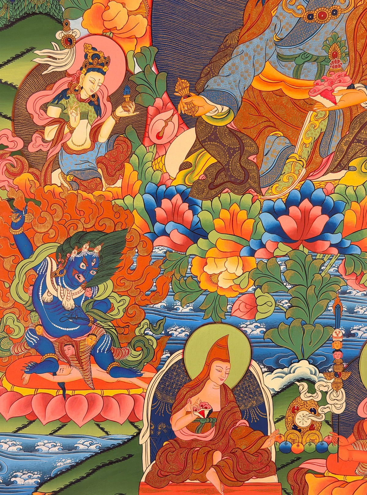 Padmasambhava thangka, close-up photo 1 of 5