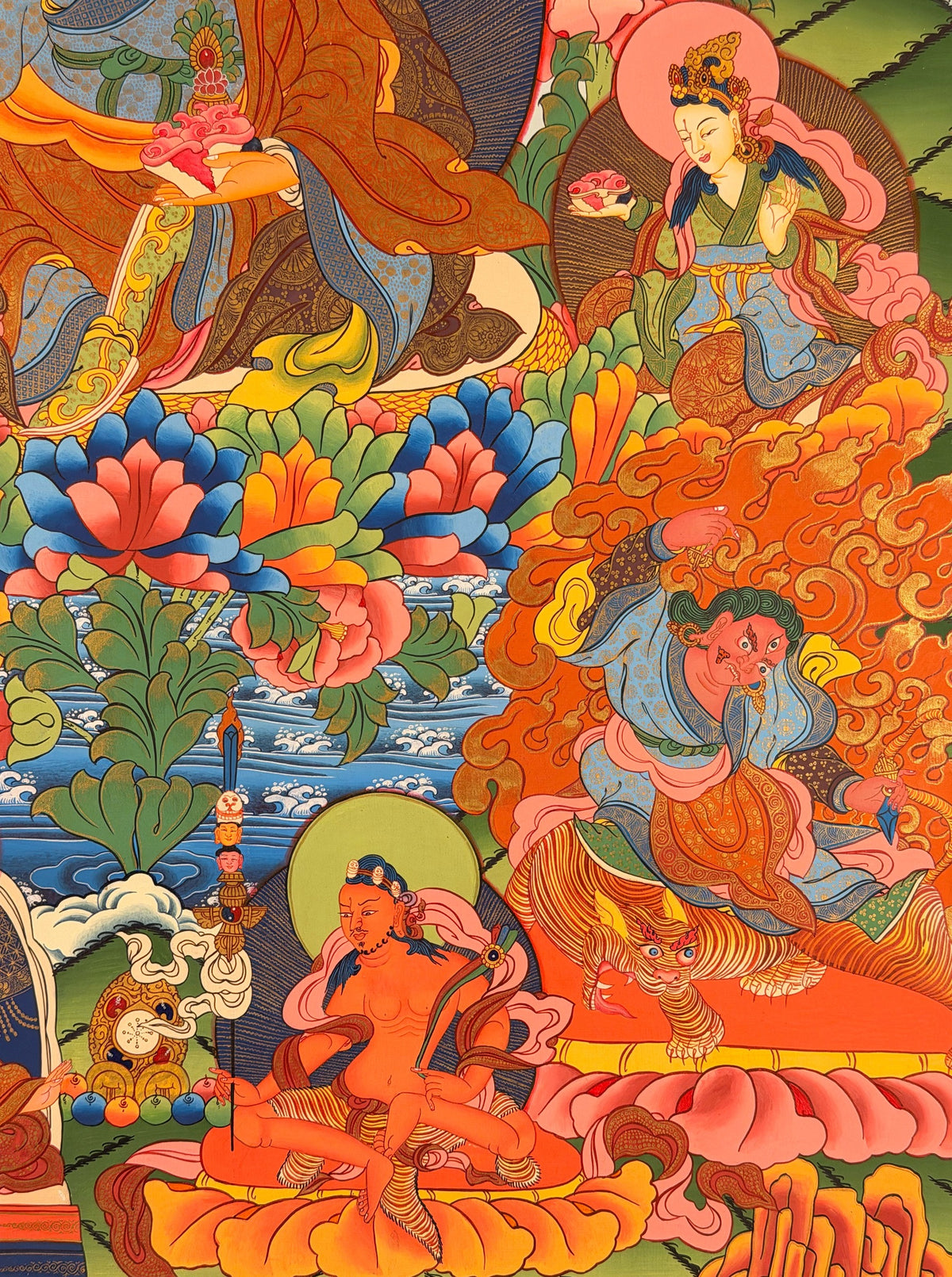 Padmasambhava thangka, close-up photo 2 of 5