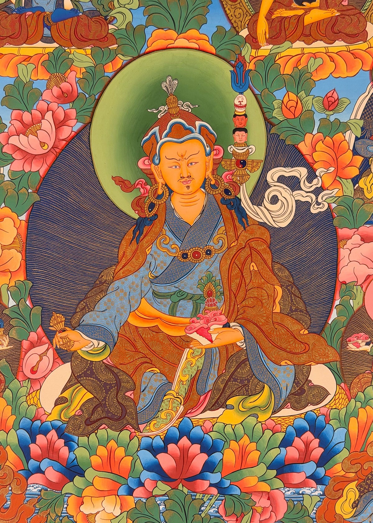 Padmasambhava thangka, close-up photo 5 of 5
