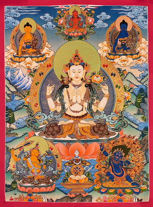 Chenrezig With Other Deities