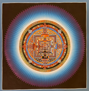 时轮金刚坛城唐卡 – 55×55 cm · 大师级 · MH-5347