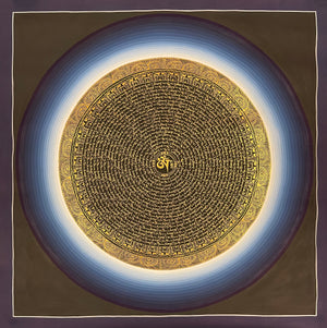 咒輪壇城唐卡 – 76×76 cm · 經典 · MH-5887