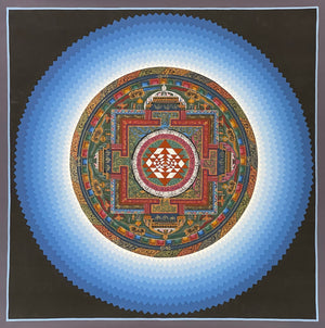 Sri Yantra Mandala Thangka – 45×45 cm, Fine Grade