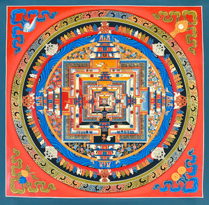 Kalachakra Mandala Thangka – 55×55 cm, Master Grade · MH-7128