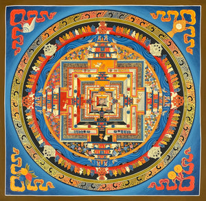 Kalachakra Mandala Thangka – 55×55 cm, Master Grade · MH-7129