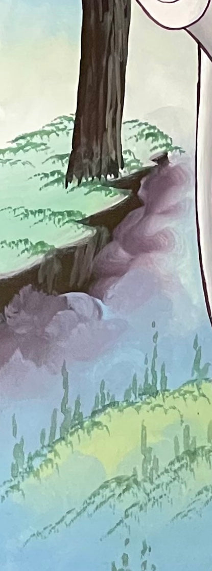 The Four Friends thangka, detail: bottom-left corner
