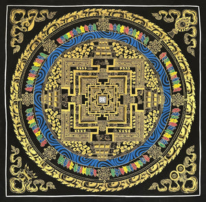 Kalachakra Mandala Thangka – 55×55 cm, Fine Grade · MH-7214