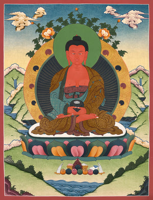 Amitabha Buddha Thangka – 52×67 cm, Fine Grade