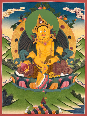Jambhala Thangka – 52×67 cm, Fine Grade