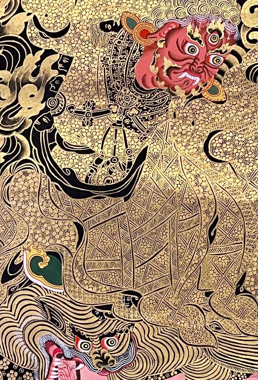 Dorje Drolo thangka, detail: centre