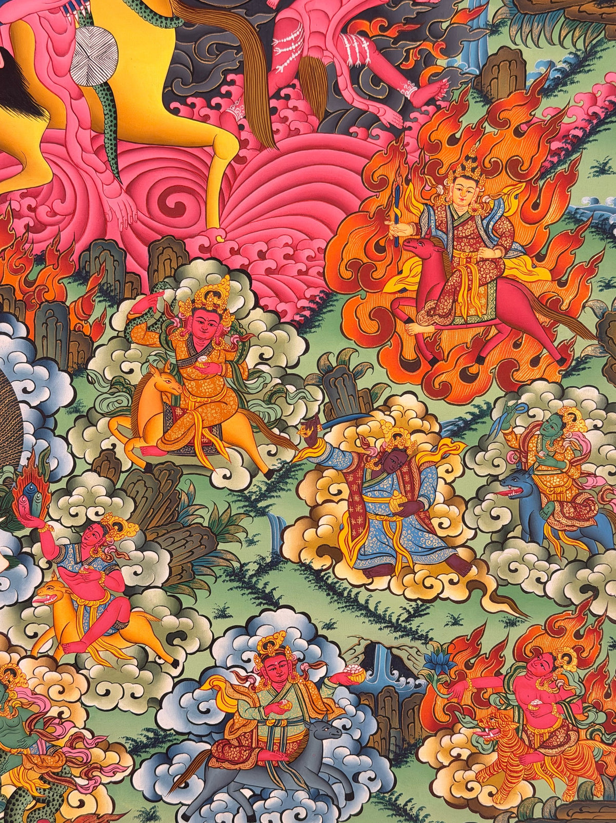 Palden Lhamo thangka, close-up photo 2 of 5