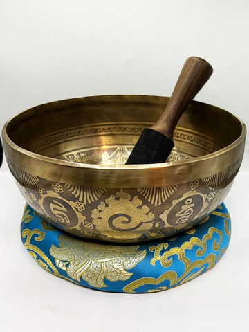 Handmade Carved Singing Bowl