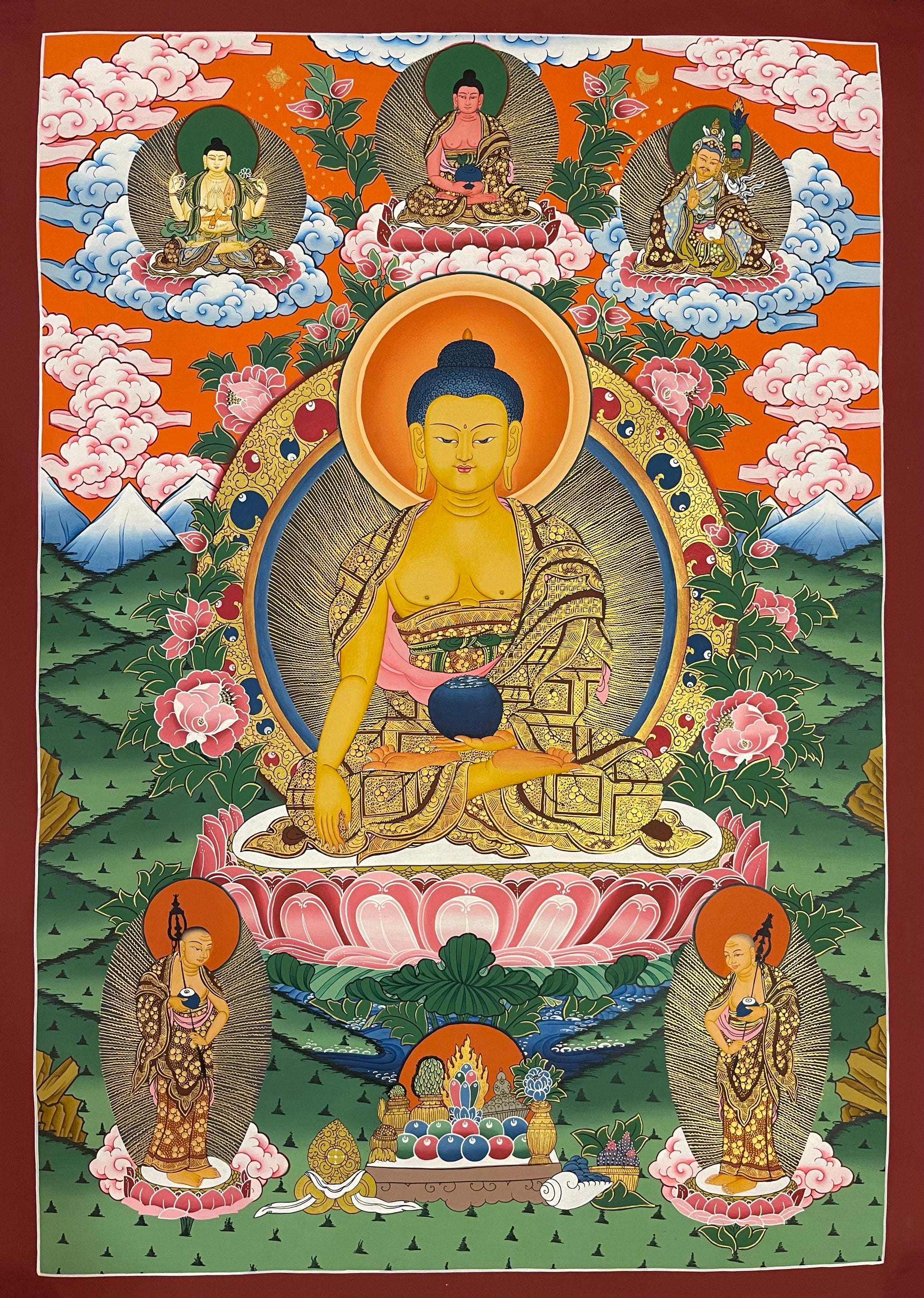 Shakyamuni Buddha Authentic Tibetan Thangka Painting Crafts Of Tibet shakyamuni-buddha-authentic-tibetan-thangka-painting-crafts-of-tibet